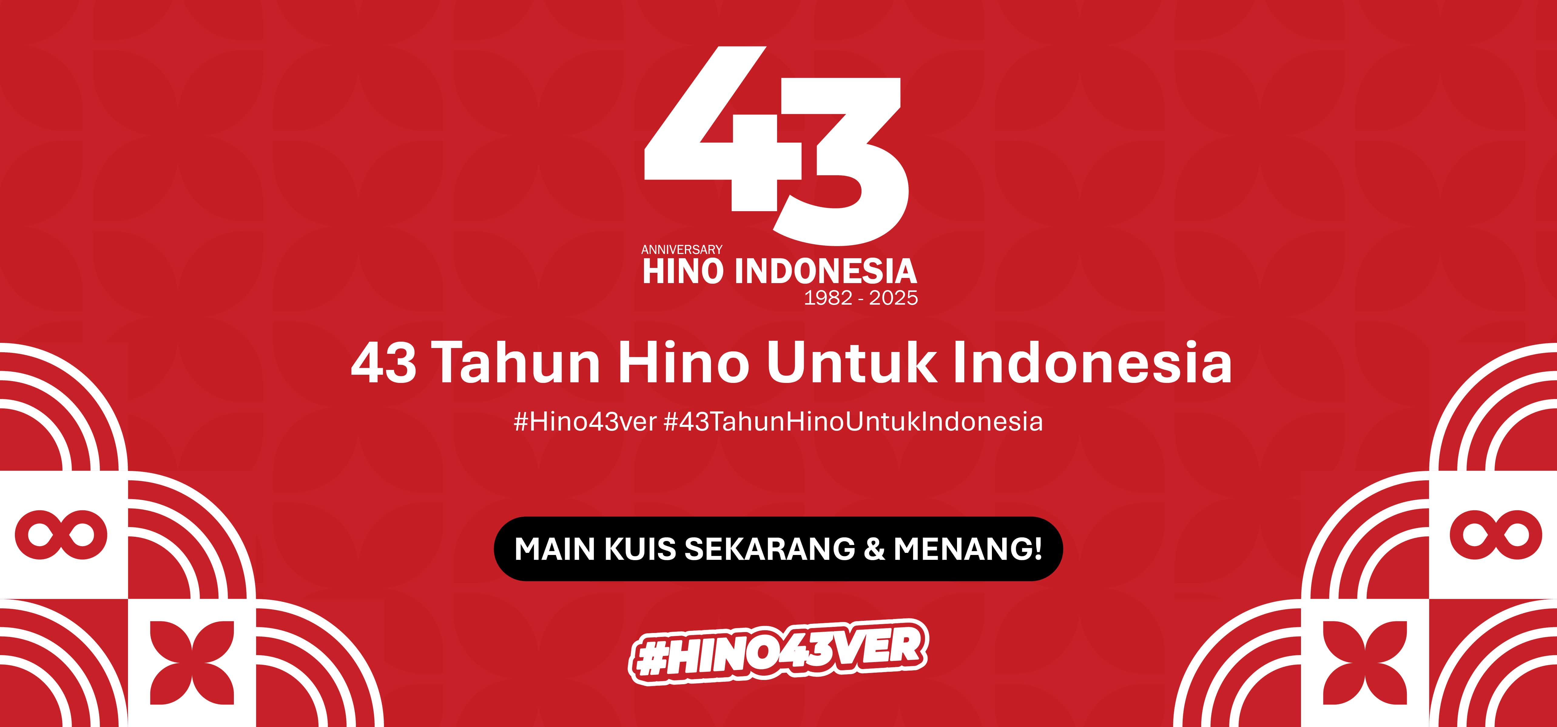 43 TAHUN HINO UNTUK INDONESIA #HINO43VER SALAM HINO123.COM   Yesss We CAN !!!