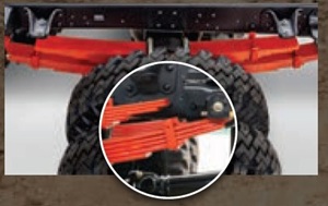Heavy Duty Leaf Spring (Hanya di tipe 136 HDX LSD dan 136 HDX Plantation)
